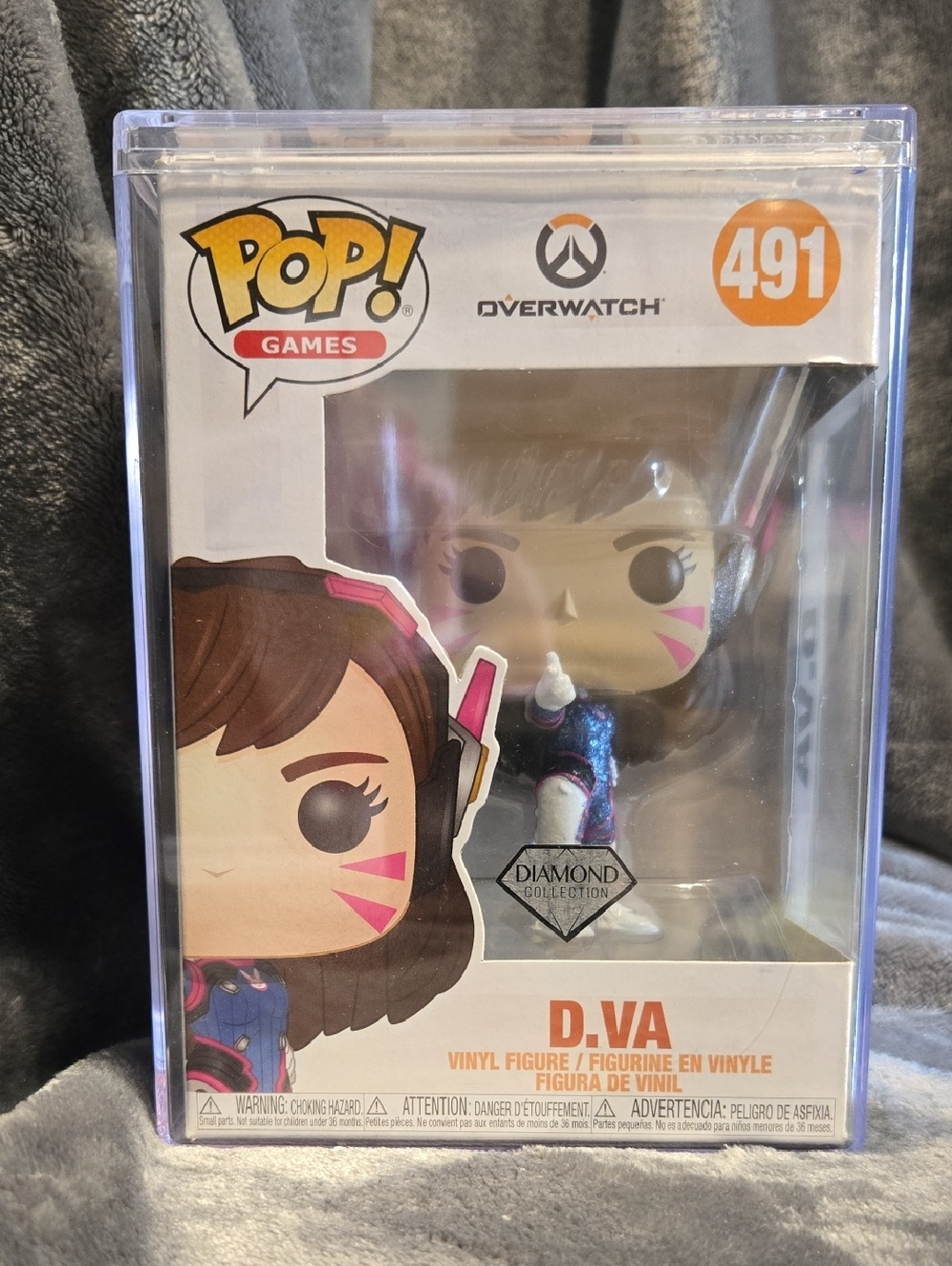 💎 Funko Pop! Overwatch: D.Va #491 (Diamond Collection) – GameStop Exclusive